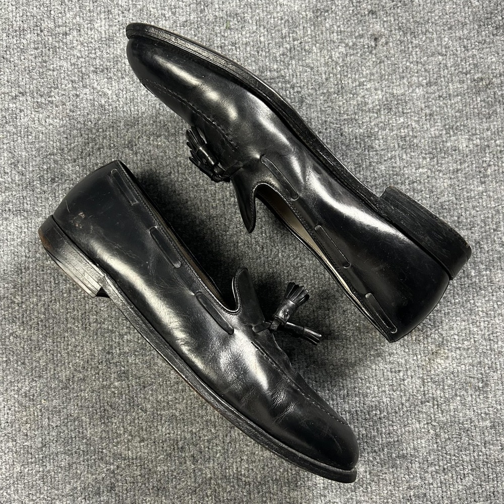 Alden Tassel Loafer Shoes Mens Size 13 Black Leather Dress Oxford 660 Made USA